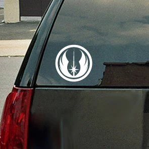 Star Wars Jedi заказ логотип виниловая наклейка-белый окна автомобиля Стикеры 5 "высечки Стикеры s