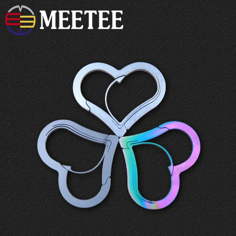 2pcshigh качество MEETEE heartShape Открытый выживания веревка Paracord браслетная застежка для