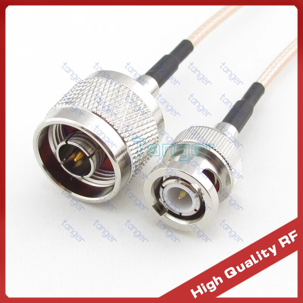 8 дюймовый N штекер BNC прямой с RG 316 RF коаксиальный Соединительный кабель 40 &quot100 см