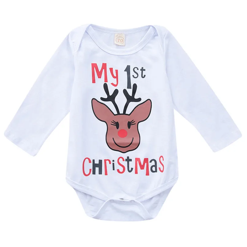 

Christmas Babys Clothes Toddler Infant Baby Boys Girls Long Sleeve Letter Printed Jumpsuit Romper Clothes Baby Boys Romper #BL0