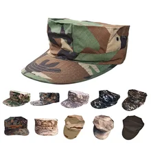 Летняя тренировочная камуфляжная шапка тактическая для отдыха на природе для альпинизма, для верховой езды, для охоты, хлопковая ткань в клеточку, дышащая Солнцезащитная армейская шляпа