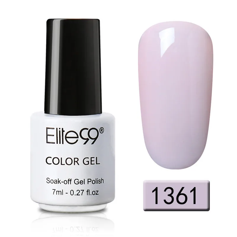 Elite99 7 мл Гель-лак для ногтей 58 цветов УФ-лак для Ногтей Стойкий лак для ногтей лучшие гели для дизайна ногтей - Цвет: 1361