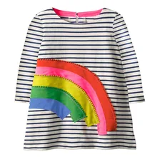 

Jumping meters Applique Toddler girls dresses long sleeve children dress clothing cotton autumn unicorn 2018 baby girls dresses