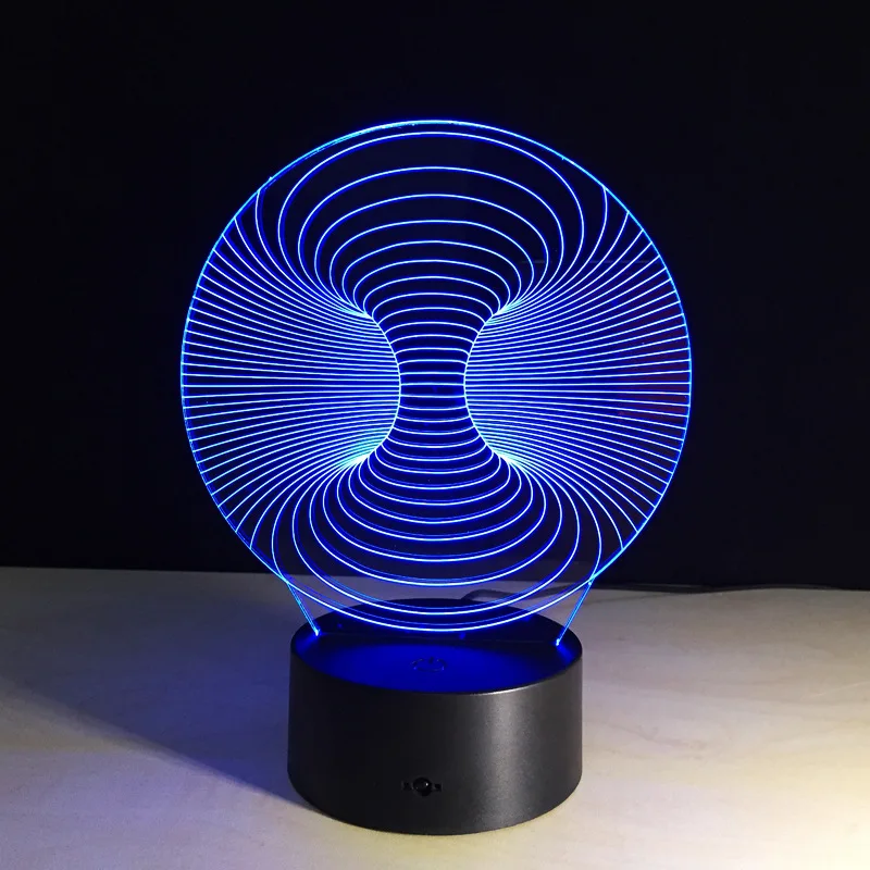 Креативный 3D иллюзионный светильник, светодиодный ночник, 3D абстрактная графика, акриловые лампы, атмосферная лампа, новинка, светильник, украшение для дома