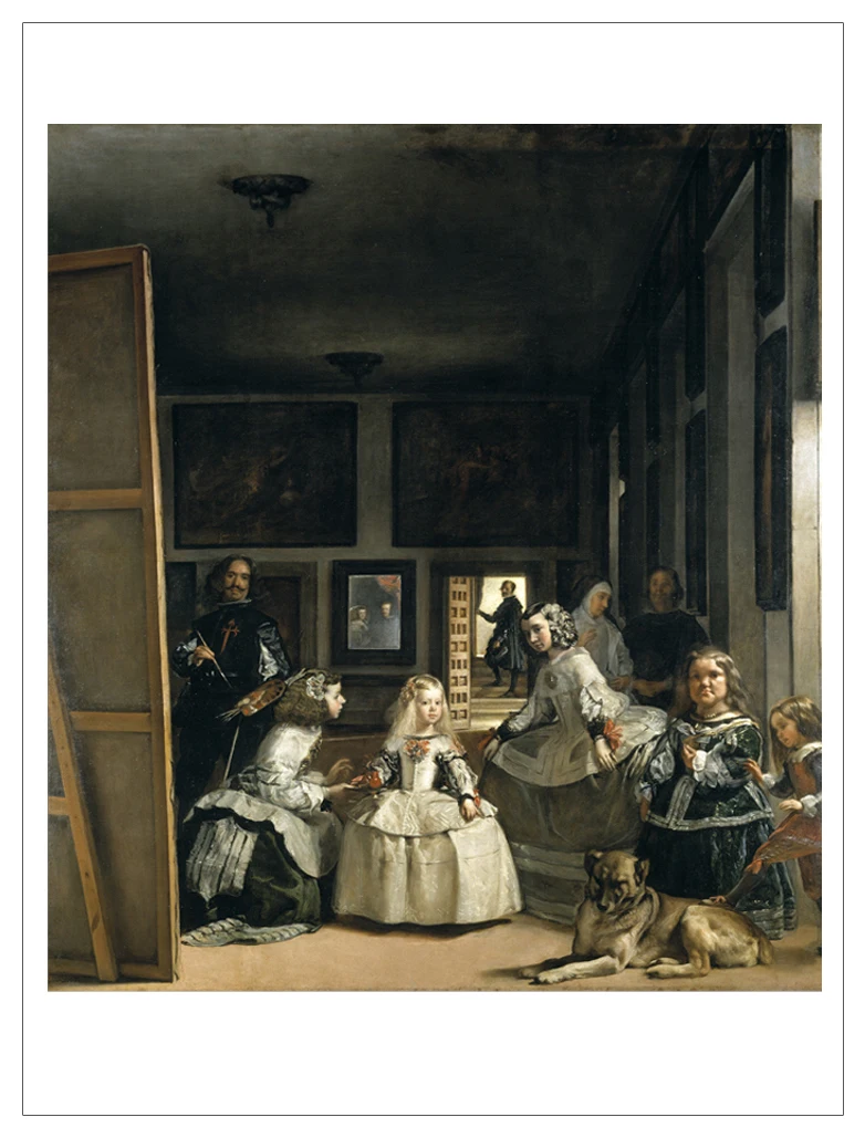 

frameless canvas painting deco art poster European Velazquez Diego Rodriguez de Silva y - The Family of Felipe IV or Las Meninas