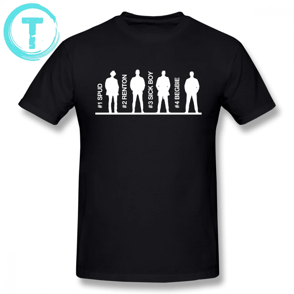 

Trainspotting T Shirt Trainspotting T-Shirt Casual 100 Percent Cotton Tee Shirt Awesome Male Oversize Short Sleeves Print Tshirt