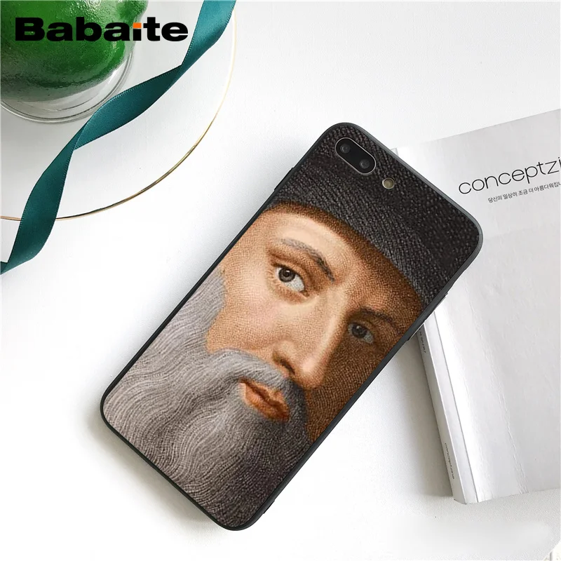 Babaite Leonardo da Vinci Мона Лиза ПЭТ кошка художественная эстетика PhoneCase для iphone 11 Pro 11Pro Max 8 7 6 6S Plus X XS MAX 5S SE XR