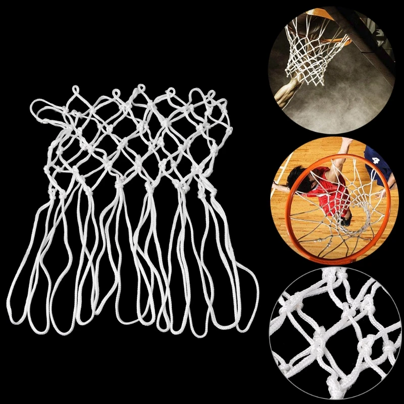 Нехлыстовая запасная баскетбольная сетка прочный нейлоновый обруч гофрированная сетка