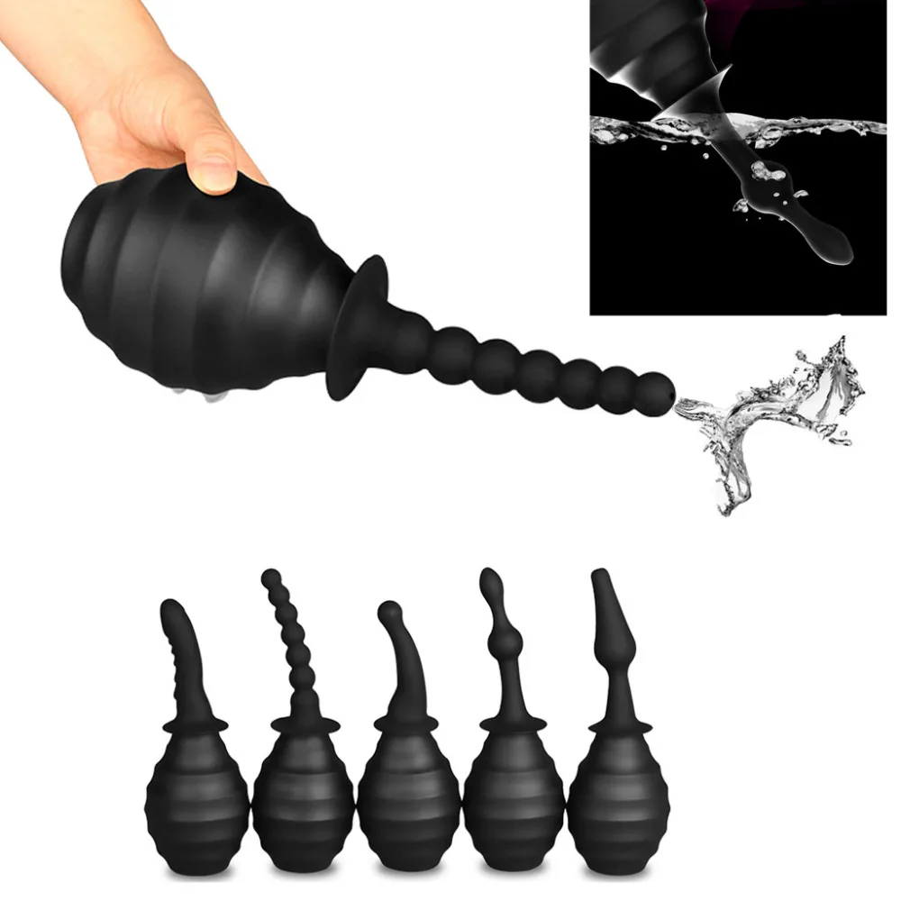 Enema Bulb Douche Shower Head Anus Cleansing Vaginal Sexual Analdusche Anal Bidet Ducha Portable Bide #4N |