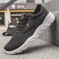 Супер легкий Для мужчин для бега спортивная обувь сетки воздуха открытый тапки плоские спортивной обуви для Для мужчин/Туфли летние