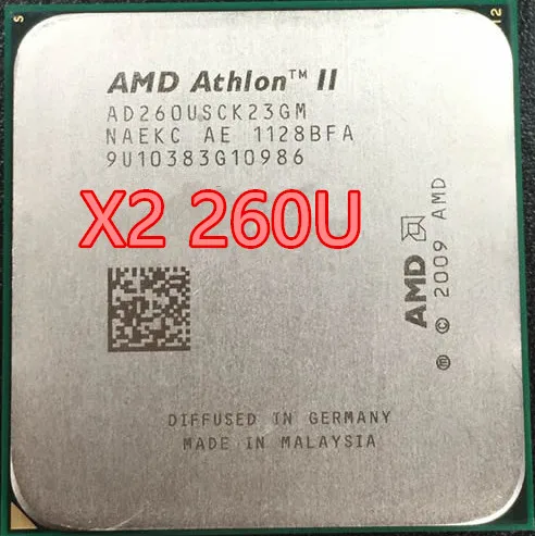 AMD Athlon II X2 260U x2 260 AD260USCK23GM 1,8 ГГц AM3 938-pin 25 W/Dual Core 2 м Кэш Настольный Процессор