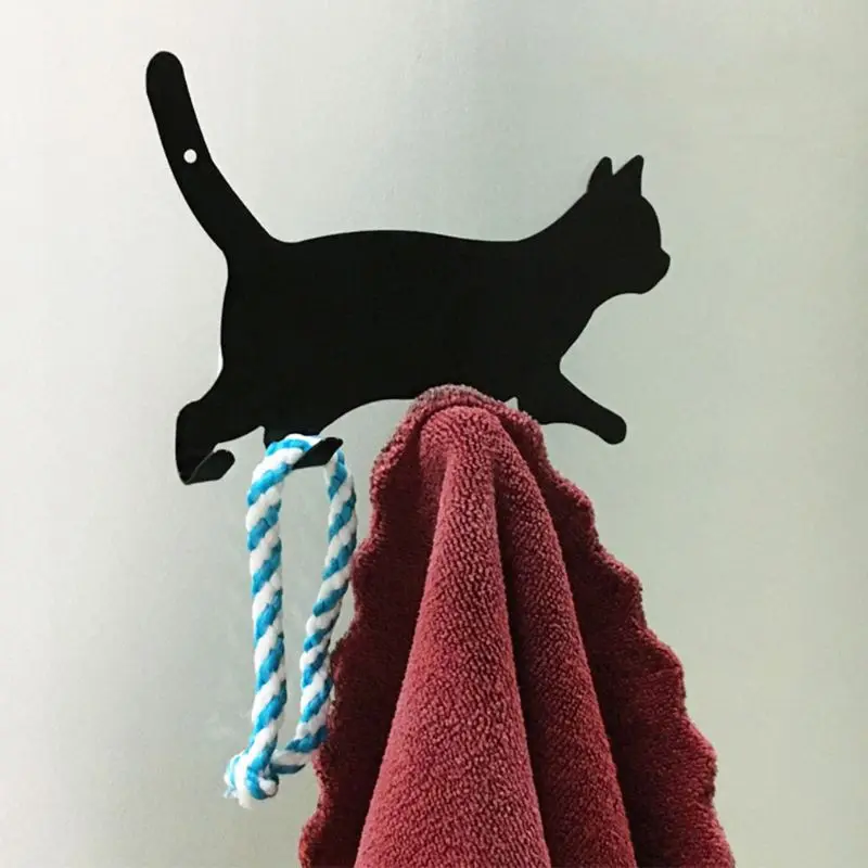 

Vintage Cat Shaped Hooks Wall Door Rustic Hanger For Clothes Coat Hat Key Hanging Home Kitchen Bathroom Decoration