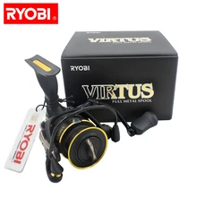 Новая рыболовная леска RYOBI, катушка VIRTUS 1000-8000, спиннинговая катушка, полностью Металлическая катушка; приманка, рыболовное колесо, гладкое оригинальное