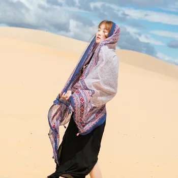 

New cotton linen thin scarf printed cotton sunscreen shawl luxury brand scarf designers sjaals voor dames 2019 winter scarfs