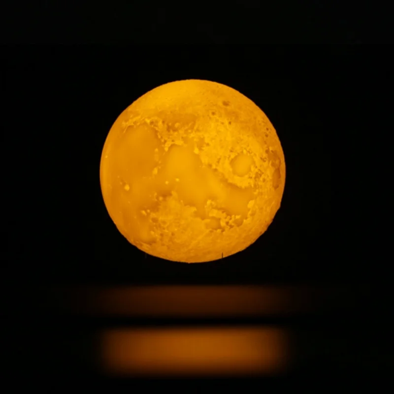 ديكور المنزل القابلة 3d طباعة القمر نوم خزانة ليلة ضوء مصباح 2 لون تغيير مسة التبديل المنزل اكسسوارات الديكور