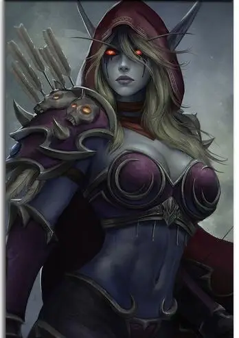 World of warcrafts король личей Sylvanas Illidan на заказ алмазная живопись полный квадрат/Круглый Мультфильм Алмазная вышивка аксессуары