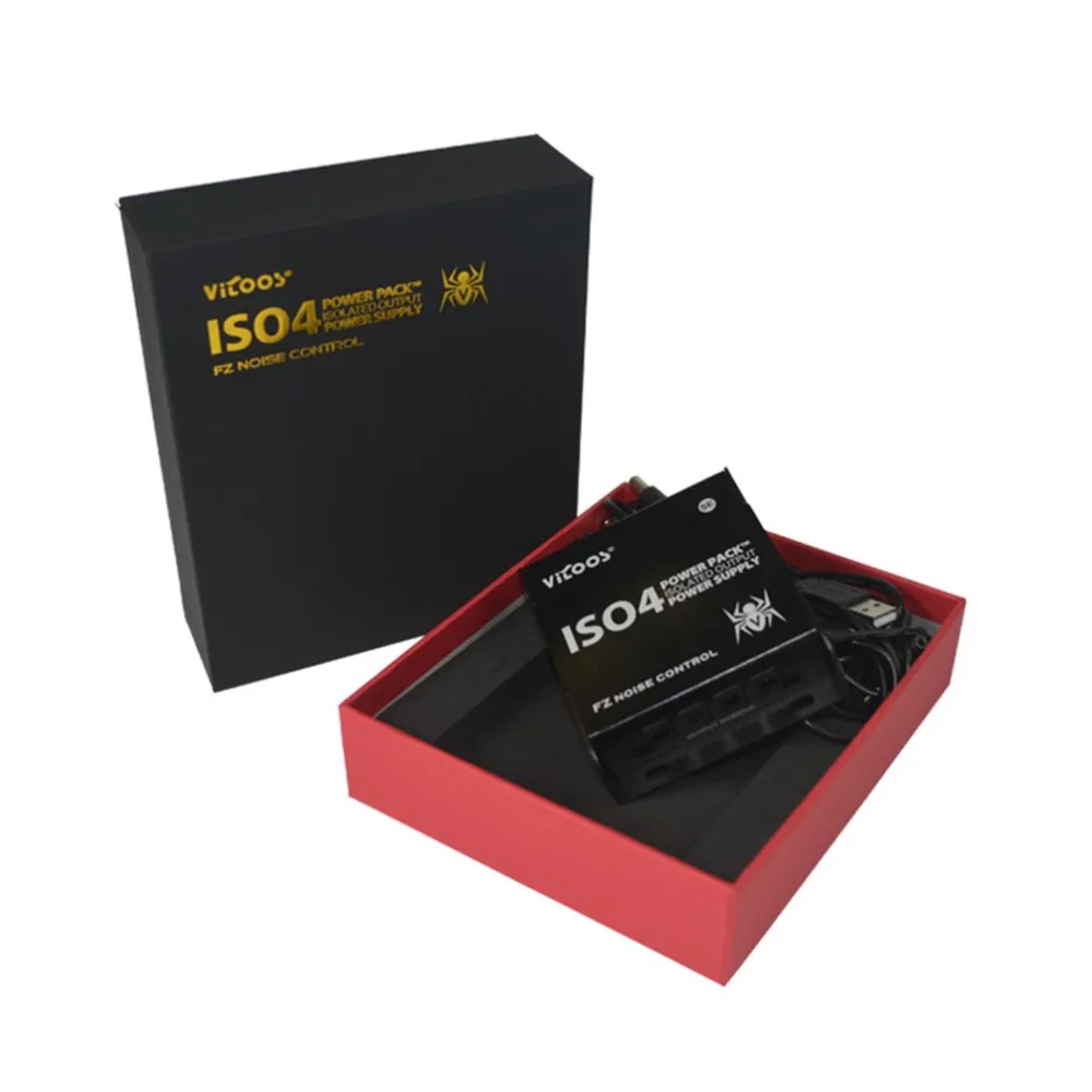 ISO4-SE Power Pack Isolated Output Power Supply Guitar Effects Power Supply 4pcs DC Cables for Guitar Pedals Hot