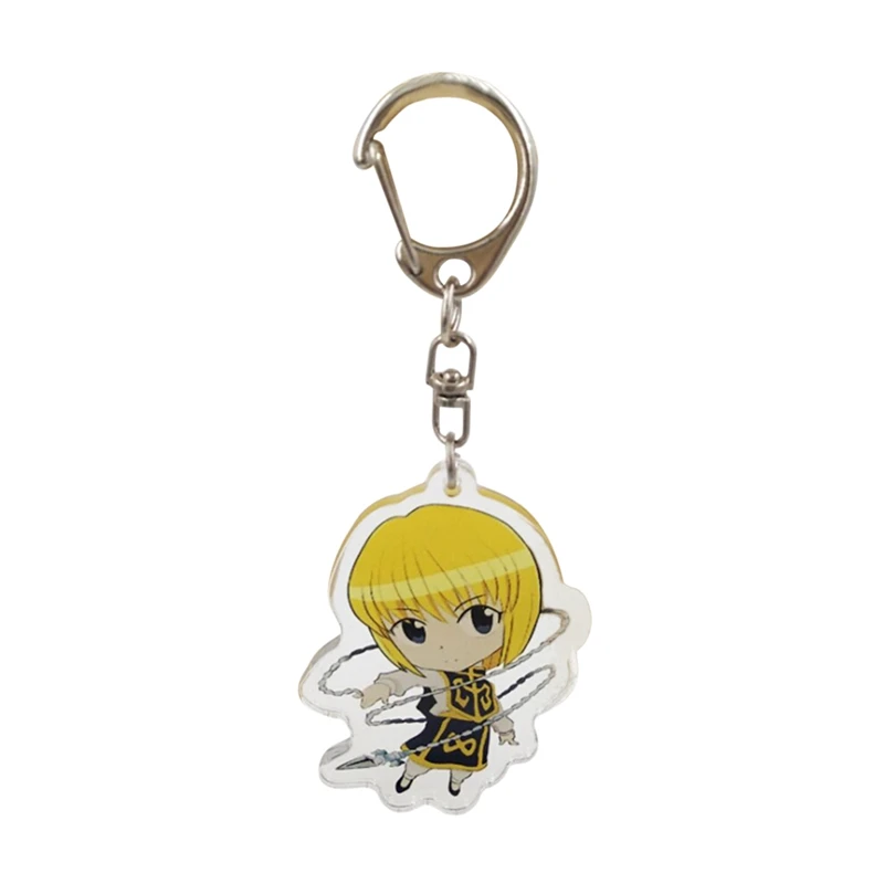 Брелок для ключей Hunter X Anime Killua Zoldyck Kurapika двухсторонний акриловый с подвеской