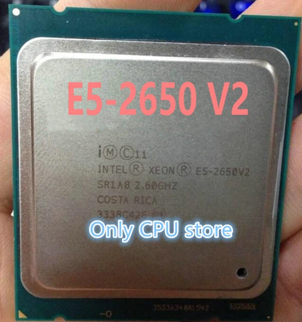 Процессор Intel Xeon E5-2650 V2 E5 2650 V2 Процессор 2,6 ГГц LGA 2011 SR1A8 Восьмиядерный процессор Настольный e5 2650V2