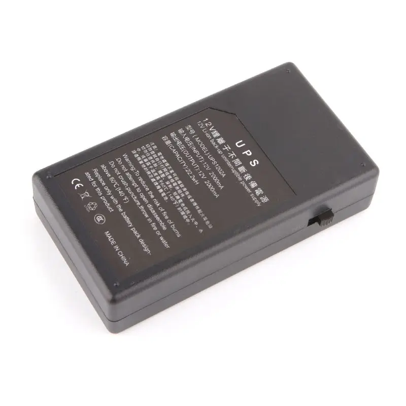 12V2A 22,2 Вт UPS источник бесперебойного резервного питания мини-аккумулятор для роутера камеры