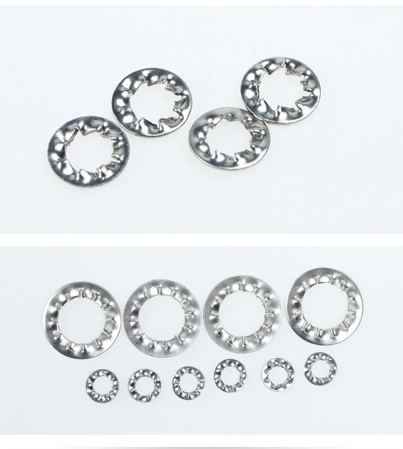 20pcs M10 M12 M14 M16 M20 SUS304 внутренняя зубчатая шайба из нержавеющей стали