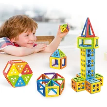 Магнитные блоки, магнитные плитки, набор для строительства, креативная Магнитная игра-головоломка, сменный автомобиль, робот, игрушка для детского сада, образования