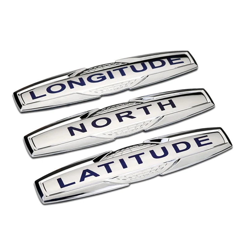 

Car Sticker Emblem Badge For Jeep North Latitude Longitude ABS Tuning Auto Car Styling Accessories
