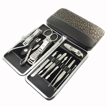 

12 pcs Manicure Pedicure Set Multifunctional Pocket Stainless Steel Nail Art Clippers Scissors Grooming Nail Art Tool 5W3D 8UXD