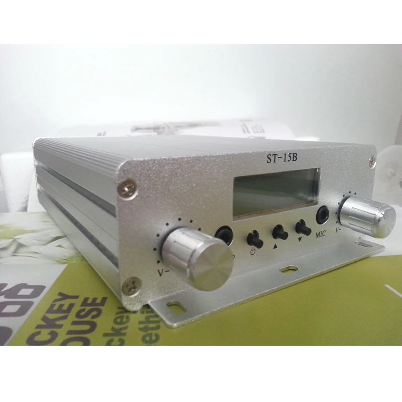 1 комплект 15 Вт fm-передатчик для вещания Стерео PLL FM радио станция 87 МГц-108 МГц+ источник питания+ антенна GP