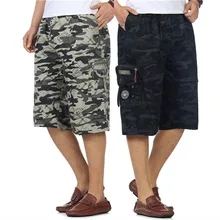 Мужские quinquagenarian хлопковые камуфляжные шорты Мужская одежда летние повседневные камуфляжные пляжные шорты, брюки мужские шорты