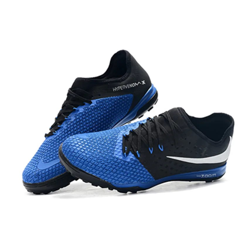 

2019 MLLZF Indoor Low Ankle Turf Soccer Shoes KPU Hypervenom PhantomX III PRO TF Cleats Mens Football Boots