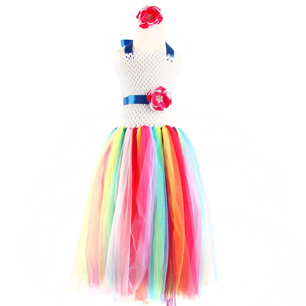 

Fashion tulle flower appliques girls tutu dresses size 4 and 5 years infant girls dresses