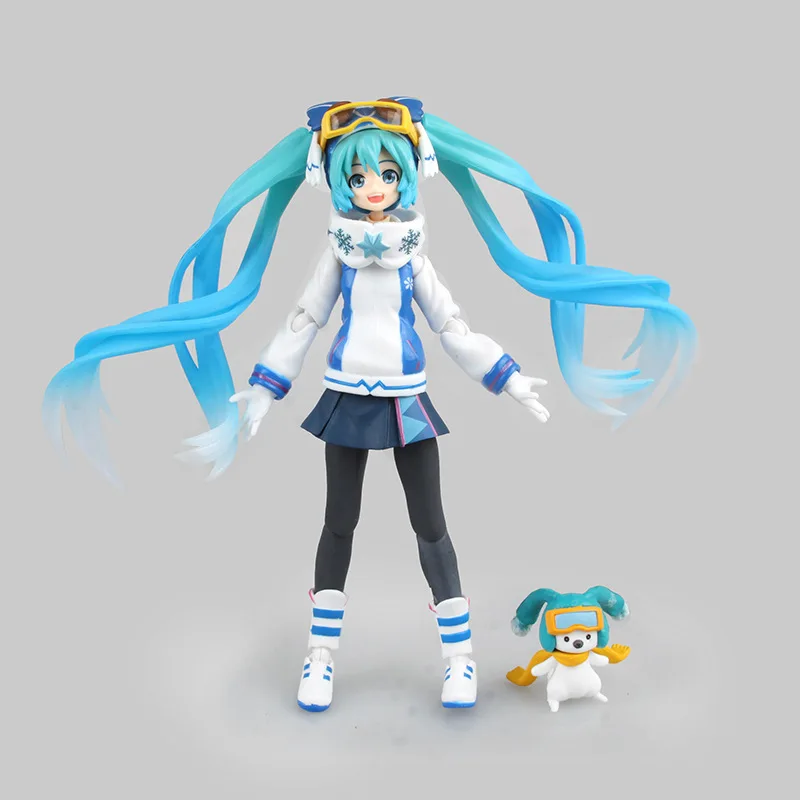 

14cm Hatsune Miku Figma EX030 Snow Owl Ver. Cartoon Animation Action Figure PVC Model Toy Doll Girl Gift Decoration