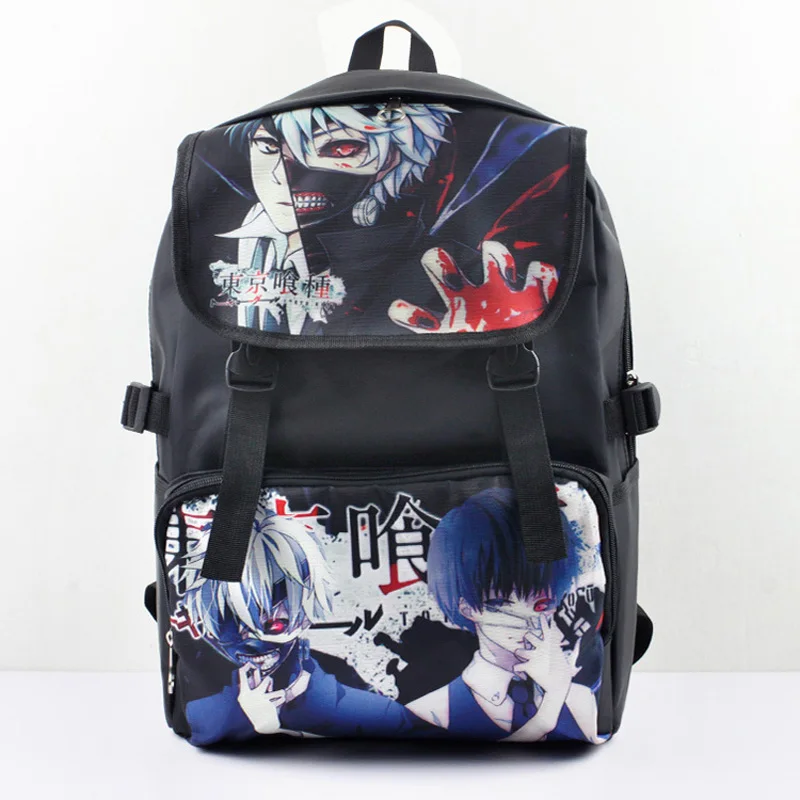 Аниме Tokyo Ghoul Kaneki Ken нейлоновый водонепроницаемый рюкзак для ноутбука/сумка через