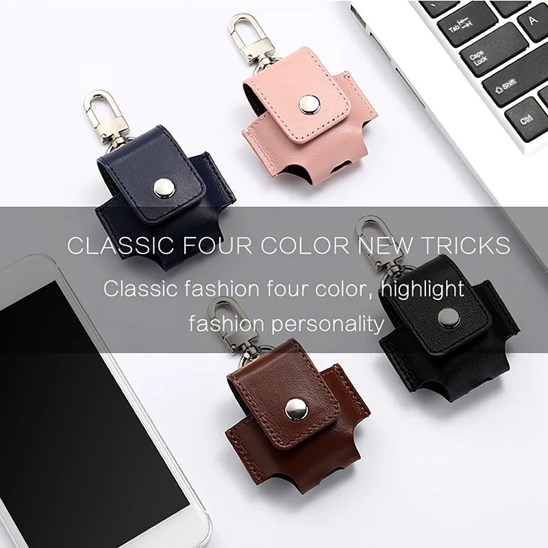 Чехол для Airpods кожаные чехлы Apple Air Pods с крючком роскошный защитный чехол Arpods Airpos