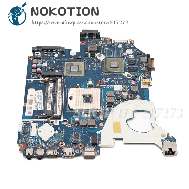 NOKOTION MBBYL02001 LA-6901P اللوحة لابتوب أيسر أسباير 5750 5750G اللوحة الرئيسية HM65 DDR3 610 M فيديو بطاقة