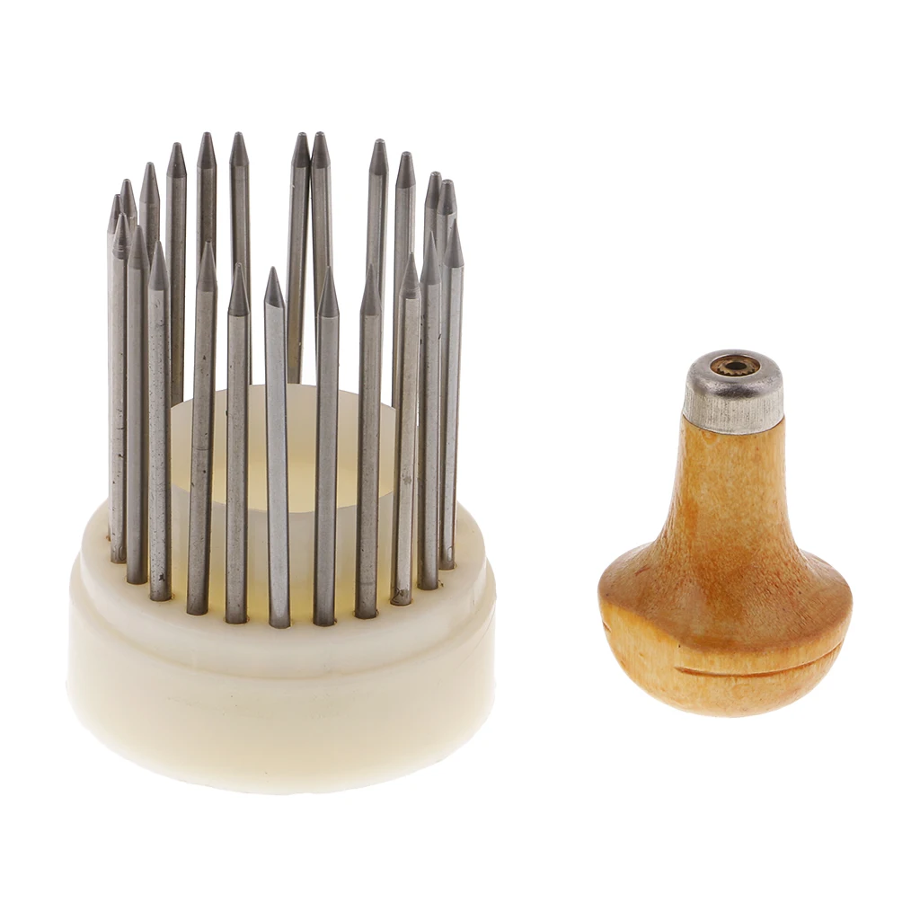 Heavy Duty Steel Diamond Setting Beading Tools Jewelry Stone Set Beaders 23 Piece Set