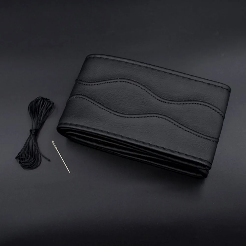1Set DIY Leather Car Auto Steering Wheel Cover With Needles And Thread font b Accessories b