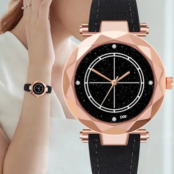 

Quartz Watch Man's High-end Blue Glass Life Waterproof Distinguished women watches dress watch Party decoration gifts girlfrie