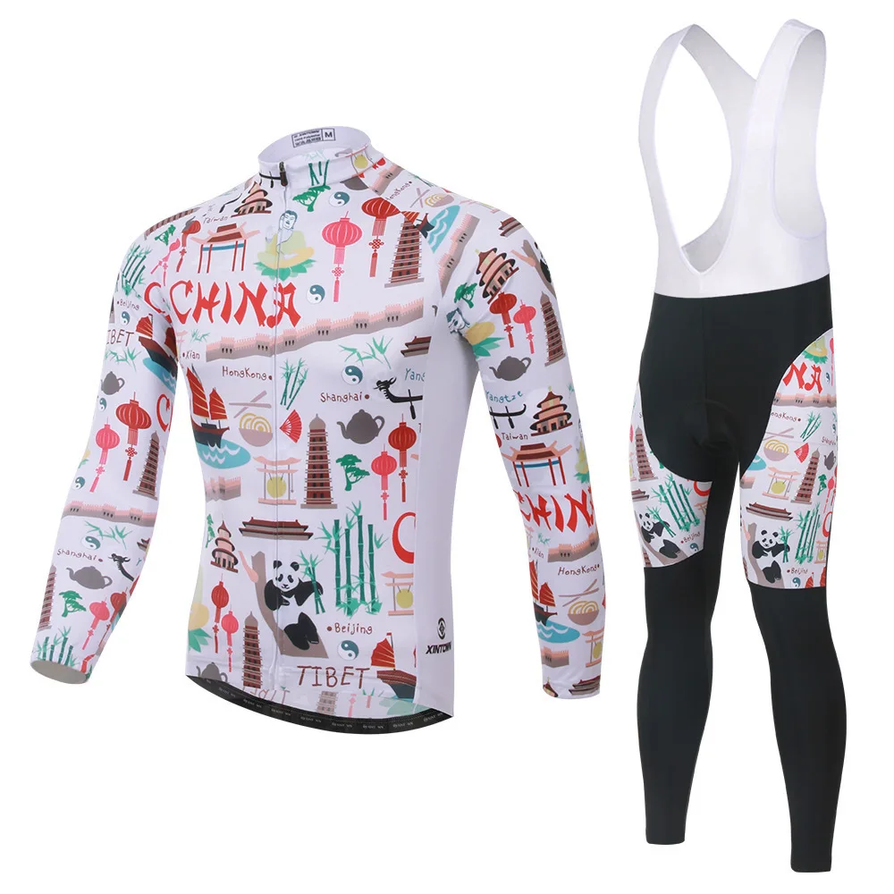 

BOODUN Element National Riding Suit Straps Long Sleeve Suit Bicycle Serve Catch Down Windbreak Keep Warm Function Underwear