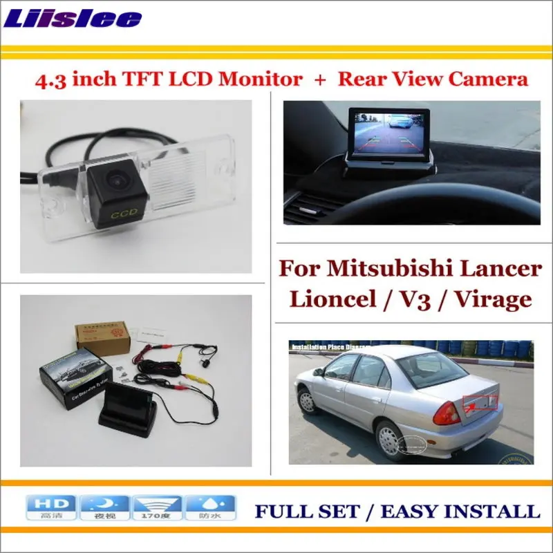 

Liislee For Mitsubishi Lancer Lioncel / V3 / Virage Car Rearview Camera + 4.3" LCD Monitor = 2 in 1 Parking Assistance System