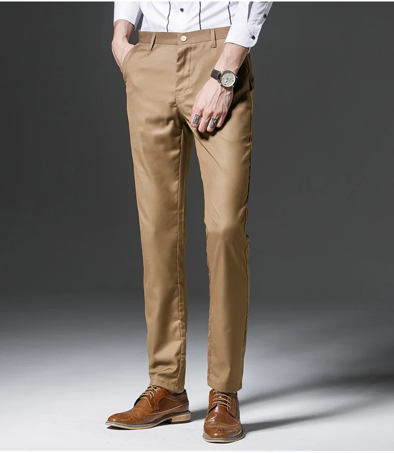 Мужской деловой хлопковый костюм брюки мужские повседневные официальные платья мужские брюки высокого качества