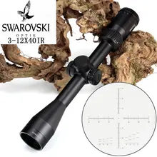 Тактический SWAROVSKl 3-12X40 ИК оптический прицел с красной подсветкой Стекло гравированное сетка охотничья тропа стрельба прицел
