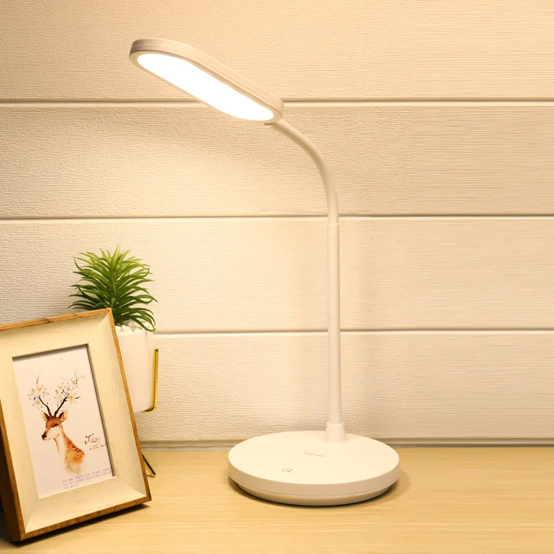  Led Table Lamp 1200mAh Rechargeacle Desk Lamp Stepless Dimming Touch Desk Light Hose Table Light US - 32948746927