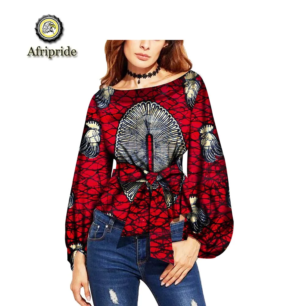 

2019 african coats for women AFRIPRIDE bazin riche ankara print pure cotton coats private custom wax batik spring S1824018