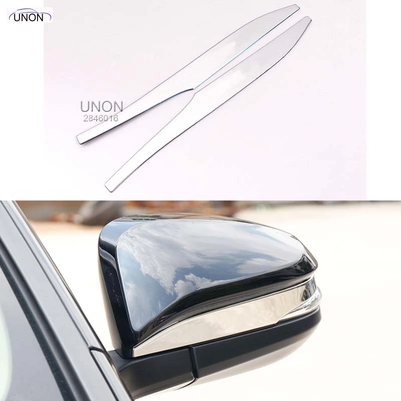 

Stainless Steel Side Door Mirrors Rearview Stripe Cover Trim 2 pcs For TOYOTA RAV4 Hybrid 2016