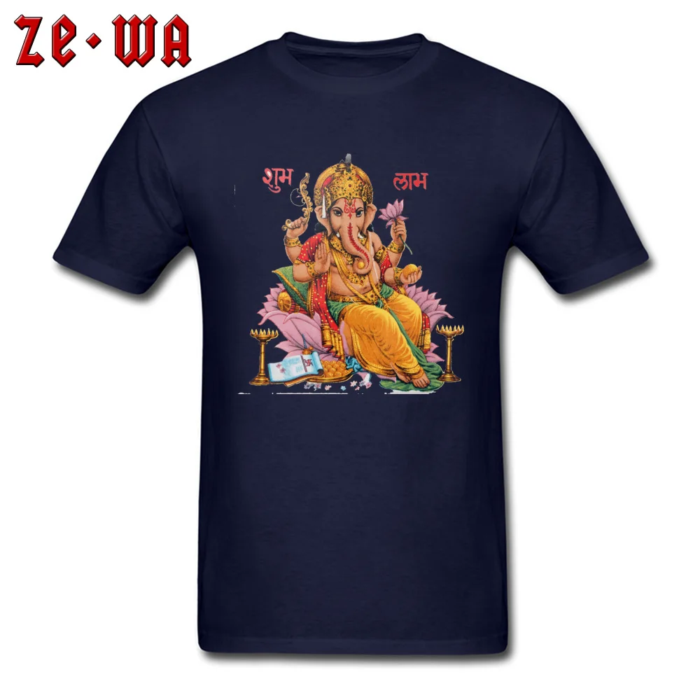 Funny shiva krishna ganesha Mens T-shirts 2018 Hot Sale Autumn Short Sleeve O Neck All Cotton Tops Shirt comfortable Tee Shirt shiva krishna ganesha navy