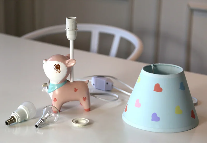 Creative Cute Deer LED Table Lamp Home Decoration Dimmable Mini Desk Table Light Bedroom Bedside Lamp For Baby Kids Room Birthday Gift (11)