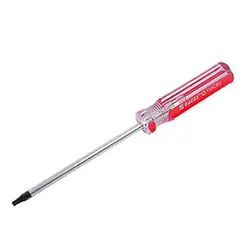 Акция! Красный Ручка из прозрачной пластмассы T15 безопасная отвертка Torx инструмент