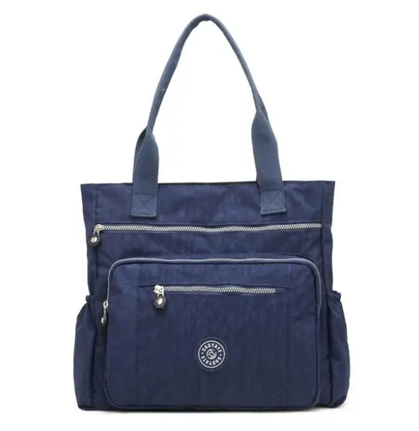 Женская Высококачественная нейлоновая сумка, повседневная большая сумка на плечо, модная вместительная сумка, брендовая дизайнерская Водонепроницаемая большая сумка - Цвет: 3
